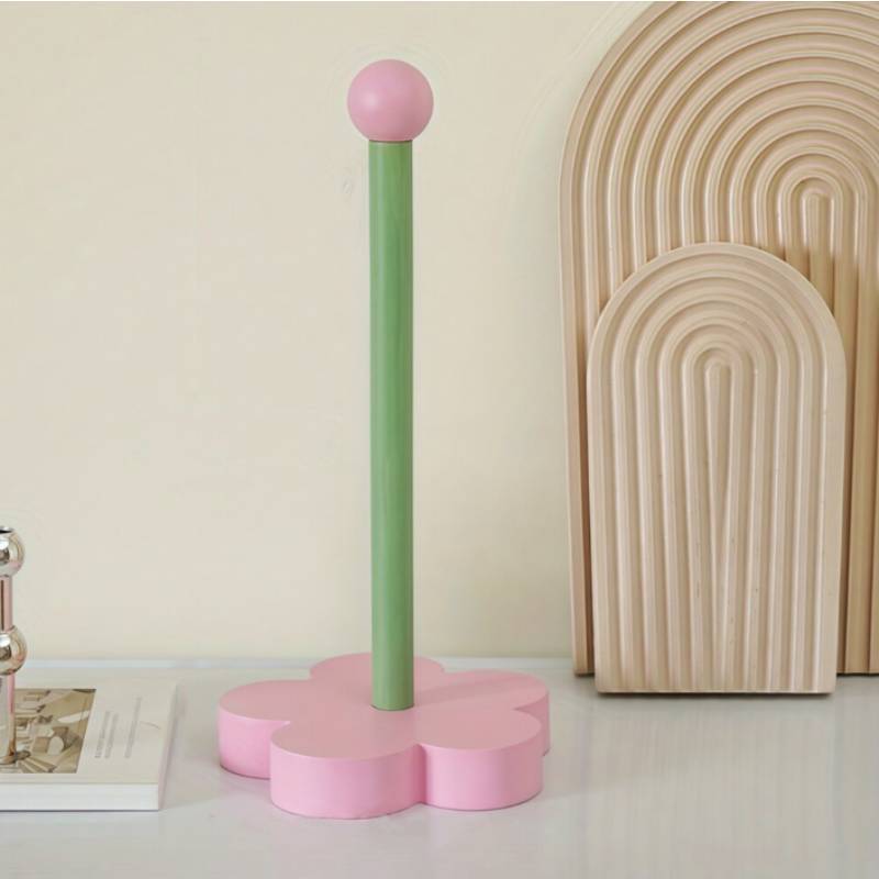 Creative Wooden Flower Shape Tissue Holder For Kitchen Storage And Organization