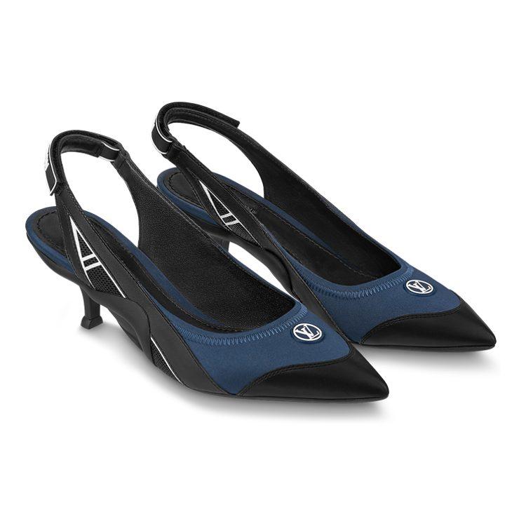 Louis Vuitton Archlight Nautical Collection Slim Heel High Heels Women's Black Blue 1ABH93