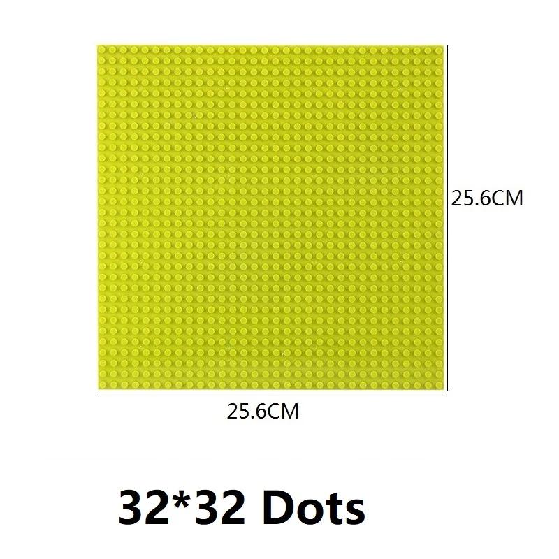 Single Double Sided Building Plates 32X32 16X16 16X32 Dots Diy Simulated Scene Building Block Base Compatible With Major Brands