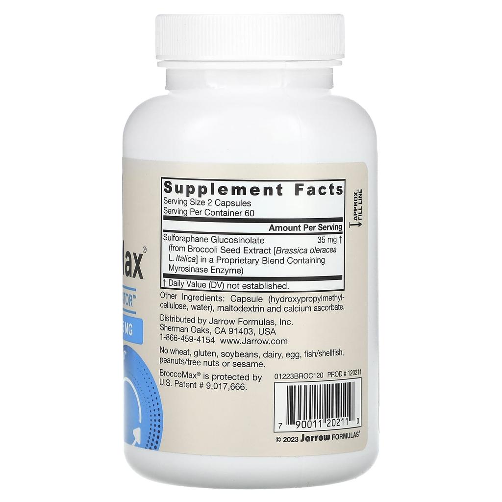 Vegan Broccomax, 120 Veggie Caps (17.5 Mg per Capsule)