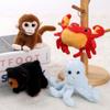 Underwater Animal Plush Keychain With Pp Cotton Filling For Girls Gift And Bag Decoration