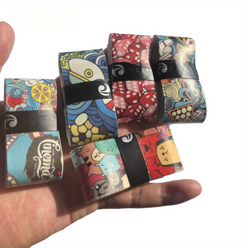 2 Stück neuer matter Druck schweißabsorbierendes Band, farbiges Mesh Federbalschläger Handgriffband, trocken rutschfest und schweißhemmendes Band 3cm