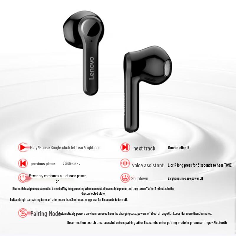 Lenovo PD1 True Wireless Bluetooth Earbuds