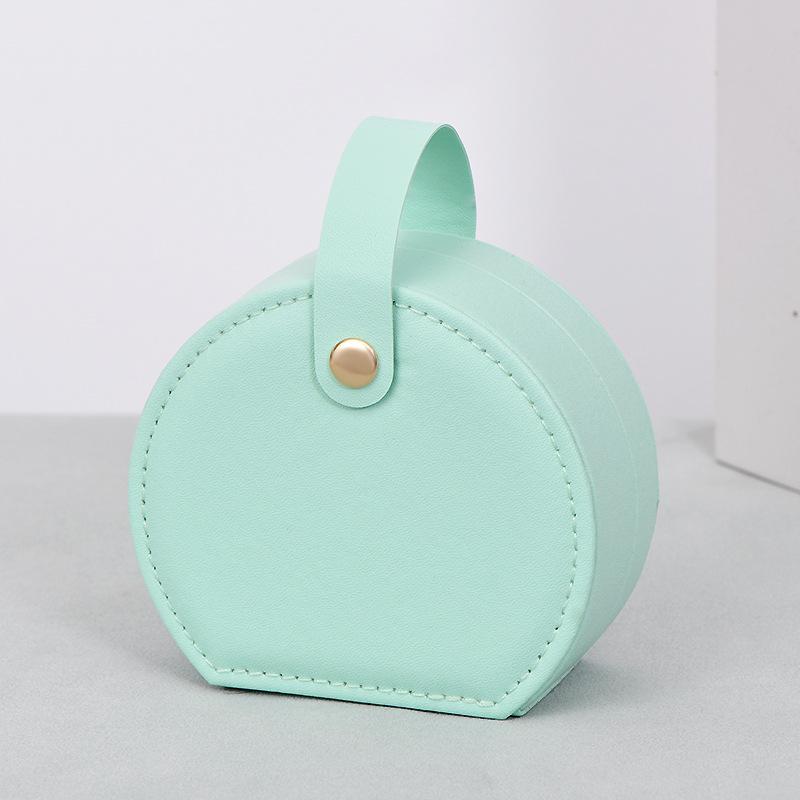 2026 New Necklaces, Rings, PersonalizedGift Semicircular Portable Jewelry Box, Jewelry Storage Box,Used To Store Earrings,Rings