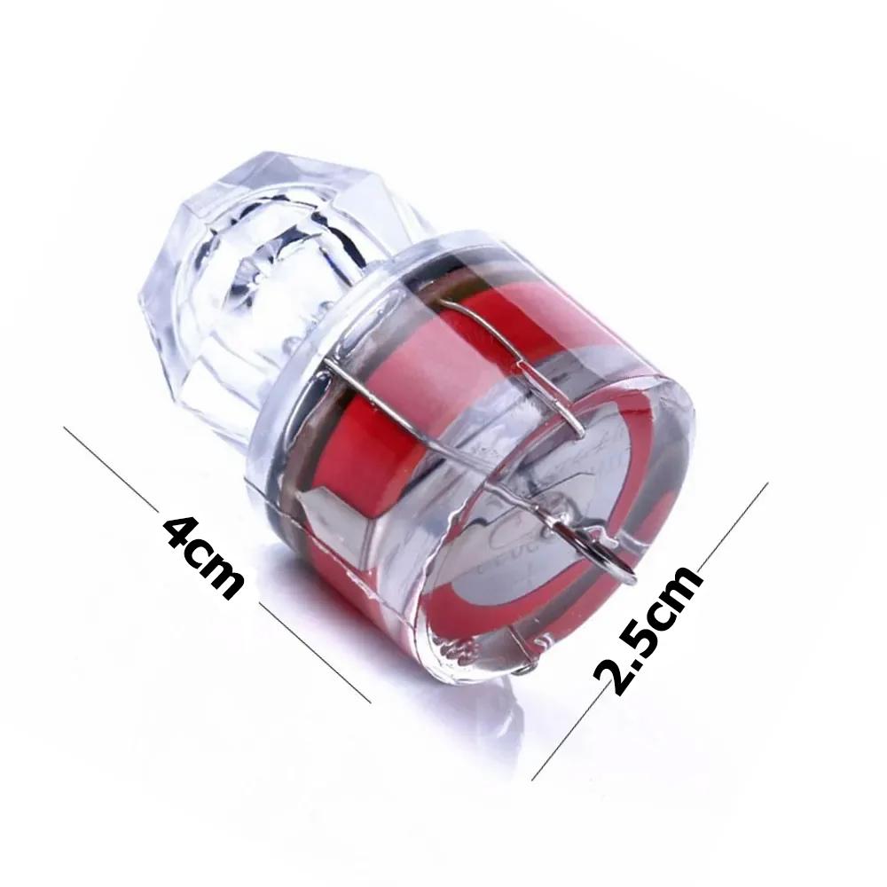 5pcs/Lot Mini LED Fishing Lamp Waterproof Fishing Lure Light Diamond Shape Luminous Underwater Lure Light for Attracting Fish