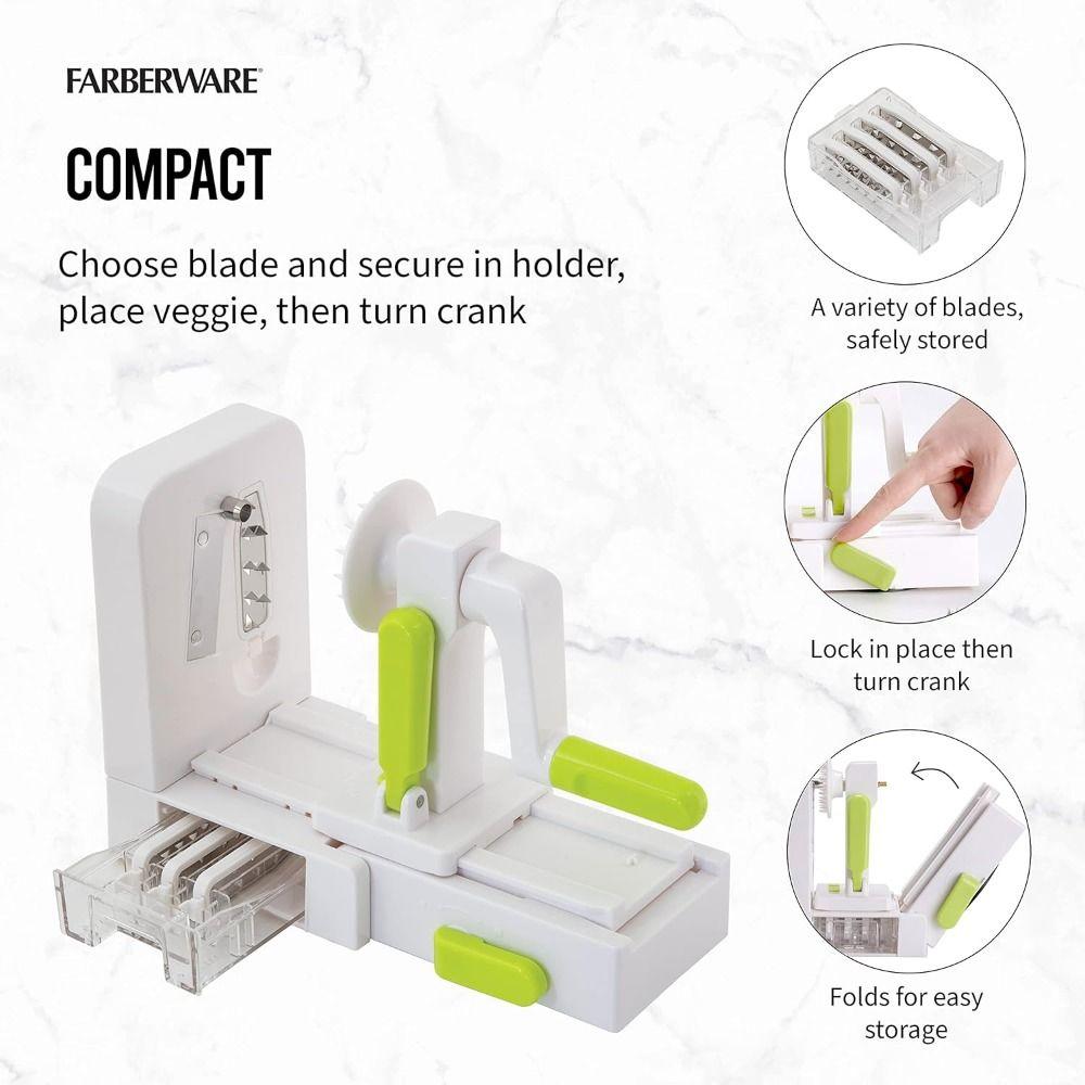 4 Blades Vegetable Spiralizer Multifunctional Zucchini Noodle Maker Vegetable Slicer  Fruit