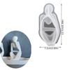1/3 Pack Thinking Body Art Scented Candle Gypsum Ornament Mold Body Art Silicone Mold, Thinker Silicone Mold Suit
