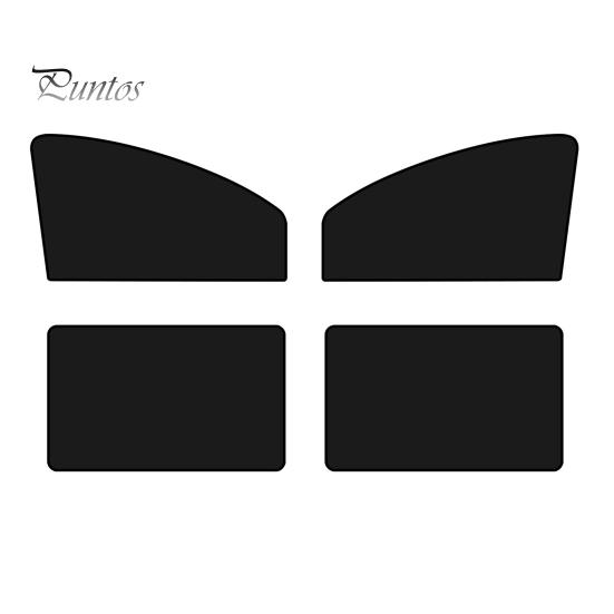 

4 шт. солнцезащитные шторы на окна автомобиля, затемняющие шторы, магнитные солнцезащитные шторы для кемпинга, отражают УФ-лучи A чёрный