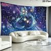 Anime Miku Wall Tapestry Aesthetic Wall Hanging Printed Fabric Blanket Decorative Tapestries for Bedroom Living Room Home Decor