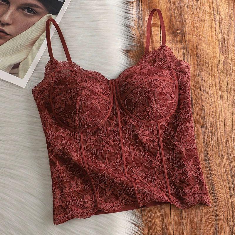 

Women s Slimming French Lace Camisole with Chest Pads - Wearable Outdoors & Integrated Base Layer XL (38/85AB)
