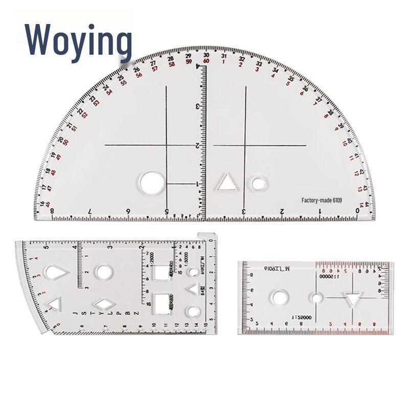 Tactical Military Map Plotting Commander Rulers