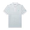 HAZZYS Men's Color-Block Striped Cotton Stretch Polo Shirt