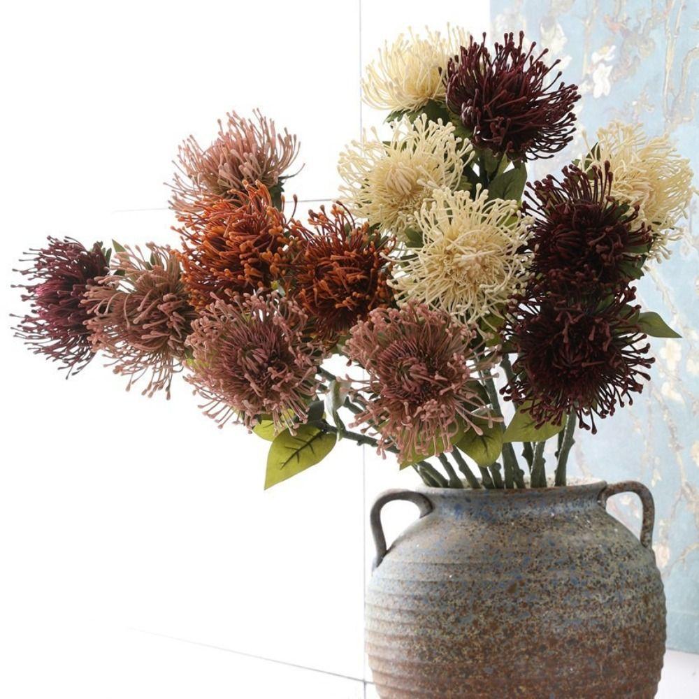 73cm Length Artificial Chrysanthemum Flower Large Chrysanthemum Stem  Wedding Arrangement