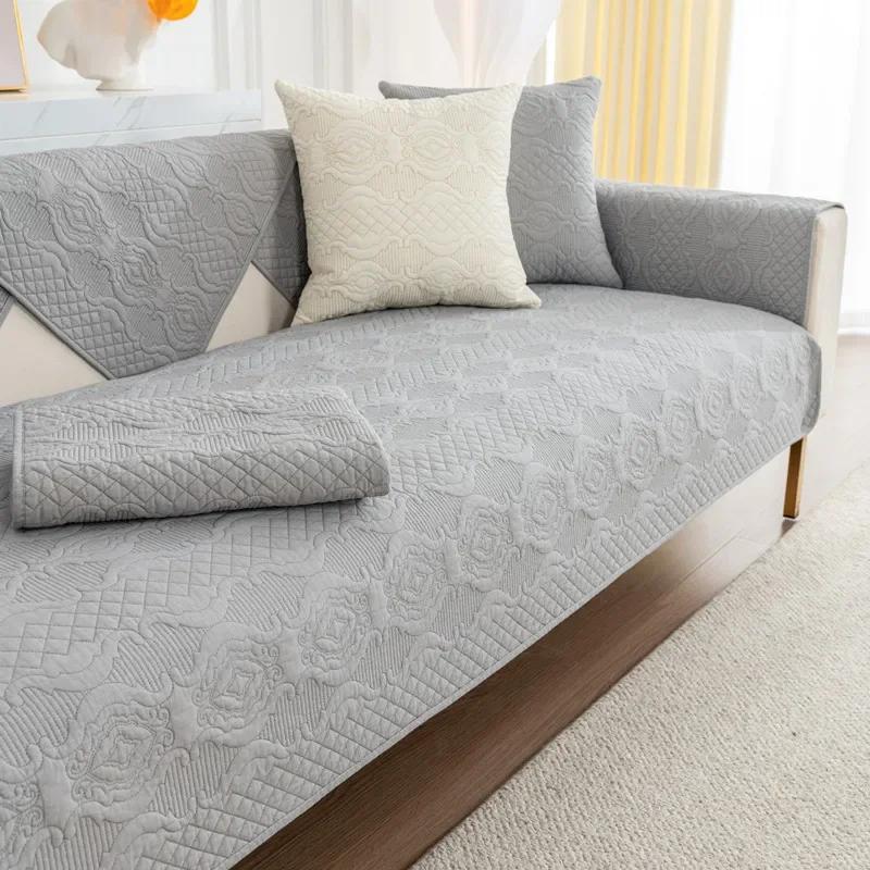 

Non-Slip Sofa Cover Cover Cotton Solid color Cushion Back Towel Cover Modern Simple Sofa Cushion Four Seasons Universal Cloth 90x70