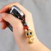 Mini Zodiac Snake Keychain Waterproof Green Sandalwood Phone Chain Ornament  Women