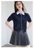 Xia's "Blank Page Rule" Slimming Knit Shirt