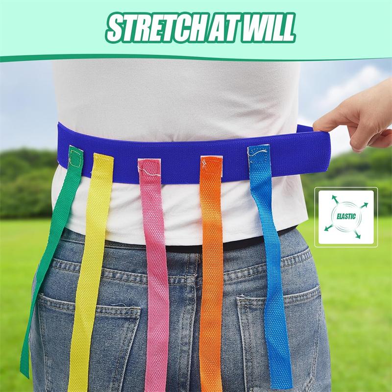 Catch Tail Game Belt Field Day Stretchable Catching Training Equipment Colorful Play Sets for Family Outdoor Carnival Games