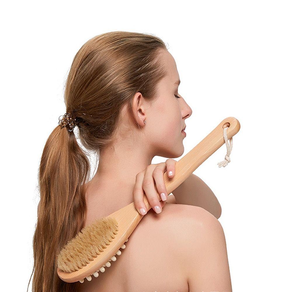 

Аксессуары для купания с длинной ручкой, массажные щетки для ванны 2-в-1, портативная щетка для ванны для тела, спа-душ