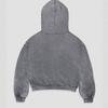 Retro 3D printed NY letter hooded sweater, street trendy brand loose fashion design top