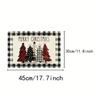 4Pcs Christmas Placemats Set Buffalo Check Vintage Home Kitchen Dining Table New Year Decorations Holiday Tableware