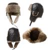 [SIGGI] Winter Aviator Hat with Ear Flaps – Waterproof Pilot Flight Cap for Men & Women, Warm Russian Trapper Hat for Ski, (Coffee, L)