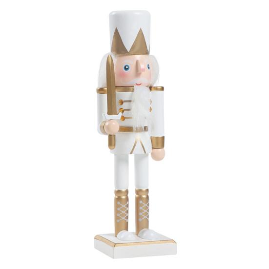 

Yousheng 10 Nutcracker Figurines Wooden Christmas Nutcracker Soldier Ornament Standing Nutcracker Figure for Fireplace Shelf Tabletop Decor белый