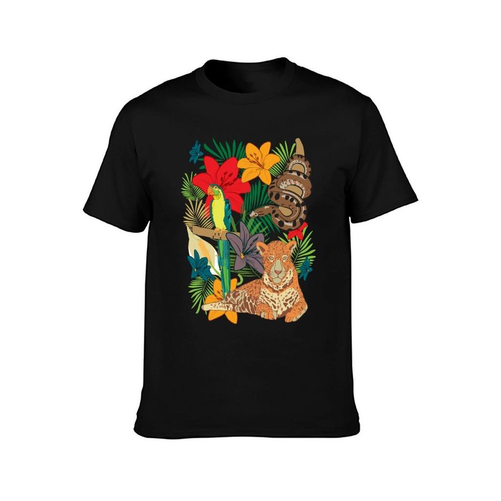 Wild Jungle animals of Amazonia TShirt Big Size Loose Fit Tee Shirt