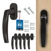 Window Handle for Balcony Doors Brown Spindle 35 MM 5 PCS