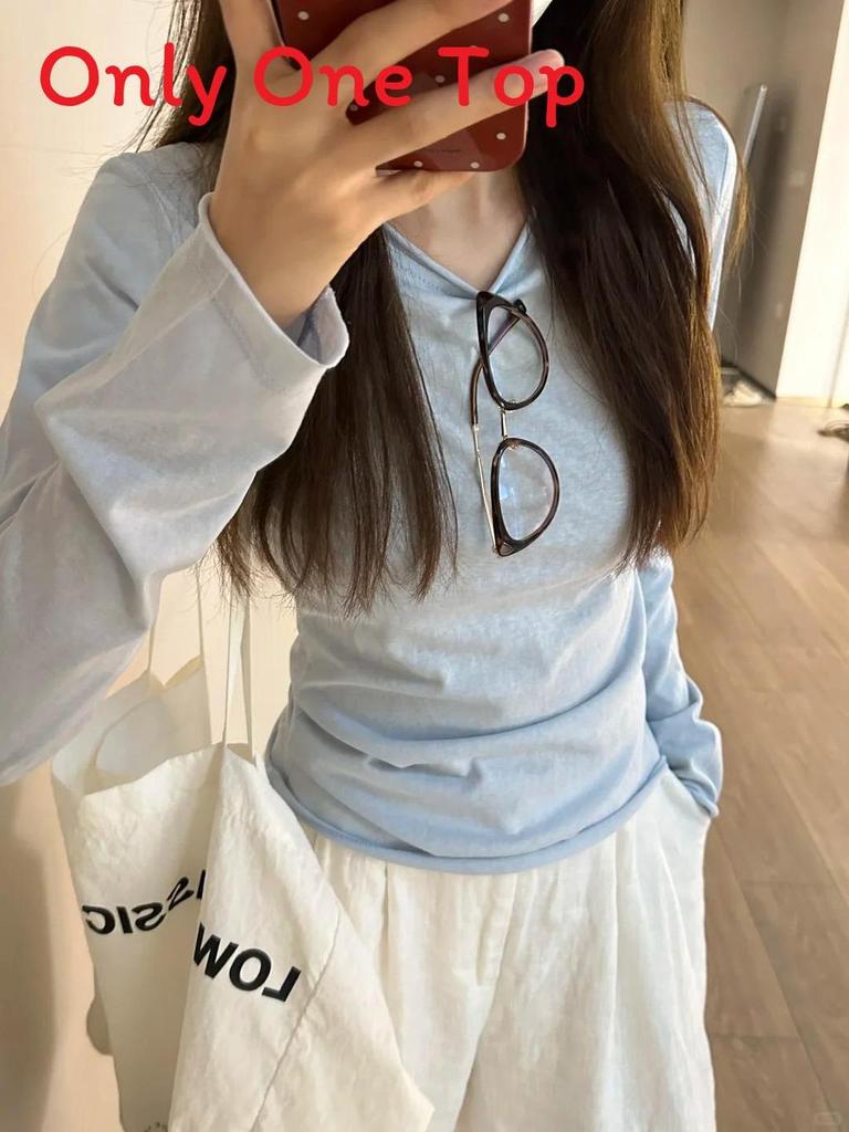 Casual Spring Womens Cotton Long Sleeve T Shirt With Sun Protection For Office Wear