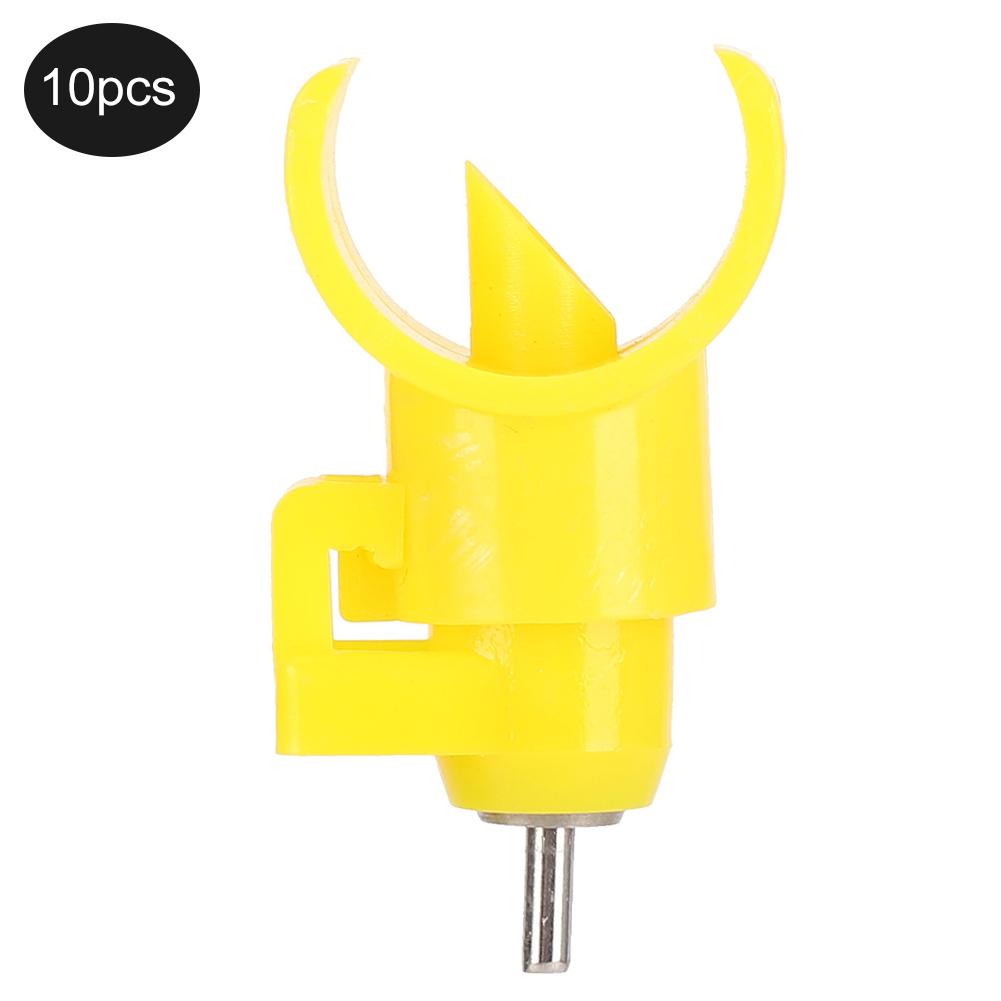10PCS Chicken Nipple Drinking Fountains Semicircle Ball Valve Type Poultry Drinker