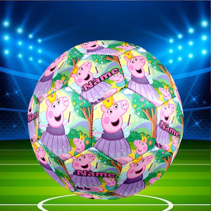 Custom Name Personalized Peppa Pig-A Print Size 5 Soccer Ball Training & Match Football, for Team, Kicking, Gift for Football Enthusiasts