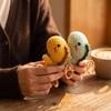 Cartoon Animal Mini Dinosaur Keychain Soft Wool Knitted Pendant Crochet Dinosaur Pendant  Backpack