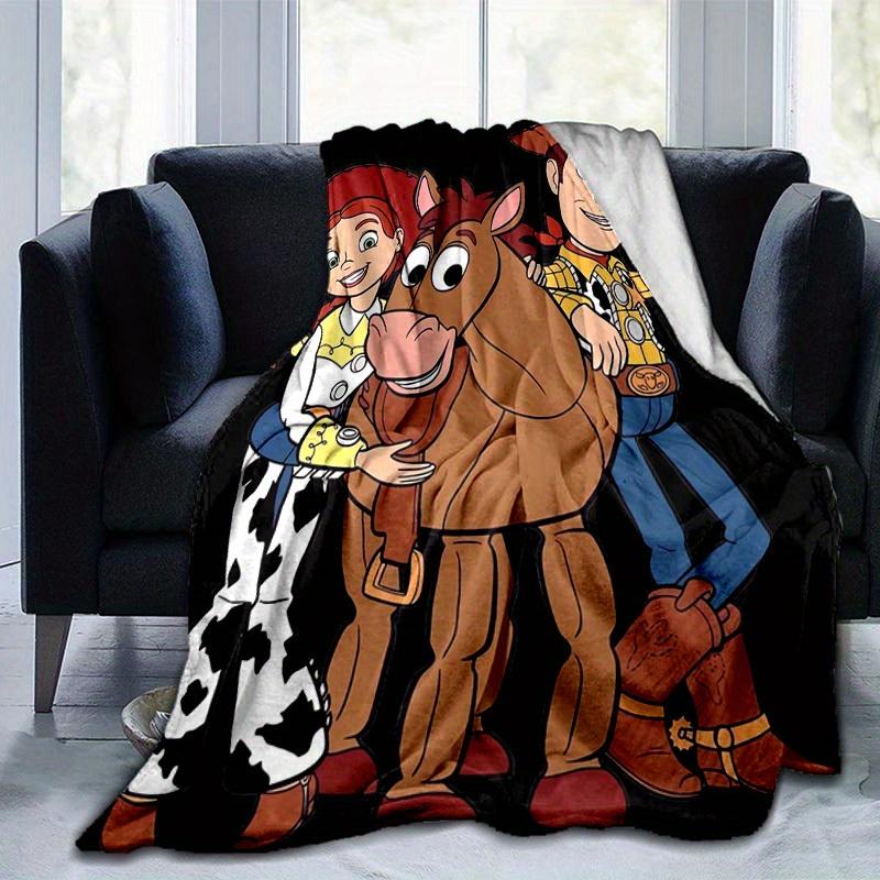 1 pezzo, Coperta Toy Story Jessie Woody Bullseye Arredo Casa, Coperta per Divano, Esterno, Idea Regalo, Flanella, Camera da Letto, Soggiorno, Viaggio, Campeggio, Uso in Auto