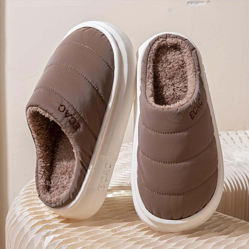 Unisex Winter Slippers - Thickened Fleece-Lined, Warm,Casual Slip-On Design for Men & Women, Perfect for Home & Outdoor Use