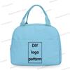 New Customized Images Bento Bag Kids  Y2K Insulated Lunch Box Bag Office Worker DIY Logo Pattern Lunch Bags