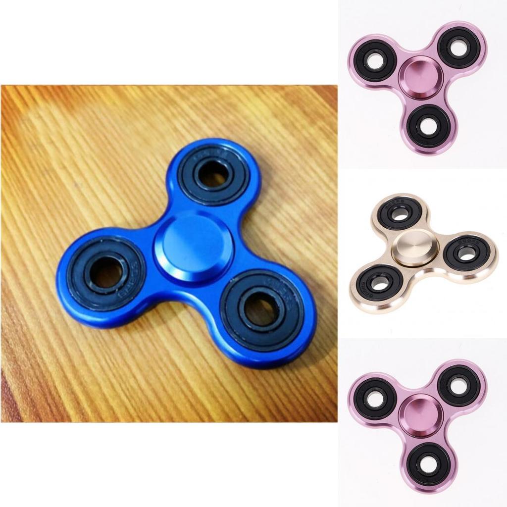 Premium Aluminum Alloy Tri-spinner Silent Bearing Metal Fidget Toy Stress Relief