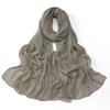 Plain Rhinestone Crystal Bubble Chiffon Hijab Shawls Long Bling Bling Wrap Ramadan Muslim Hijab Bufandas Women Islamic Turban
