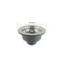 LISM Edelstahl 114mm Spülbecken Abfluss Sieb