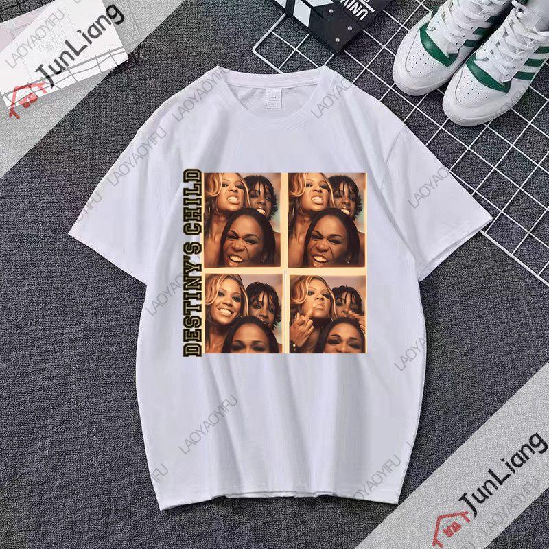 Destinys Child T-Shirt Grafiken Kleidung Sommer Oberteile Hemden für Herren Modisch lässig entspannt Streetwear für Männer und Frauen