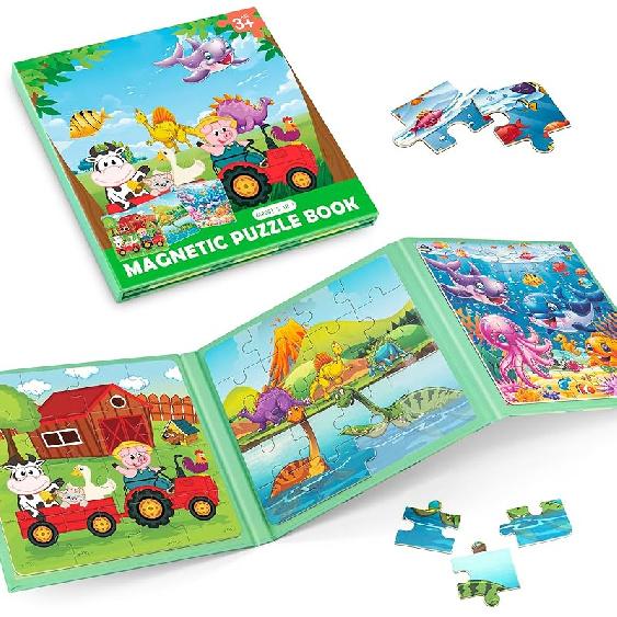 Магнитные пазлы «Принцесса-Русалка» для малышей 3-5 лет, Девочки, 20-25-30 деталей, Возраст 4-6 лет, Игрушки для развлечения в дороге, Подарки на день рождения Animal