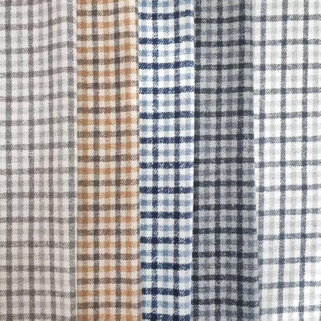 Autumn/Winter Fashion: Plaid Fabric Shirts, Shoes, Hats, Bags, Cushions - Coarse-Spun Woolen Material