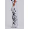 Gray Vintage Graphic Print Pants Wide Leg American Style Jogging Loose Sweatpants Harajuku Hip Hop Streetwear New