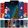 Christmas Phone Case For Poco M7 4G Case Christmas Tree Black Silicone Bumper For Xiaomi Poco M7 4G Cover PocoM7 Cartoon Coque