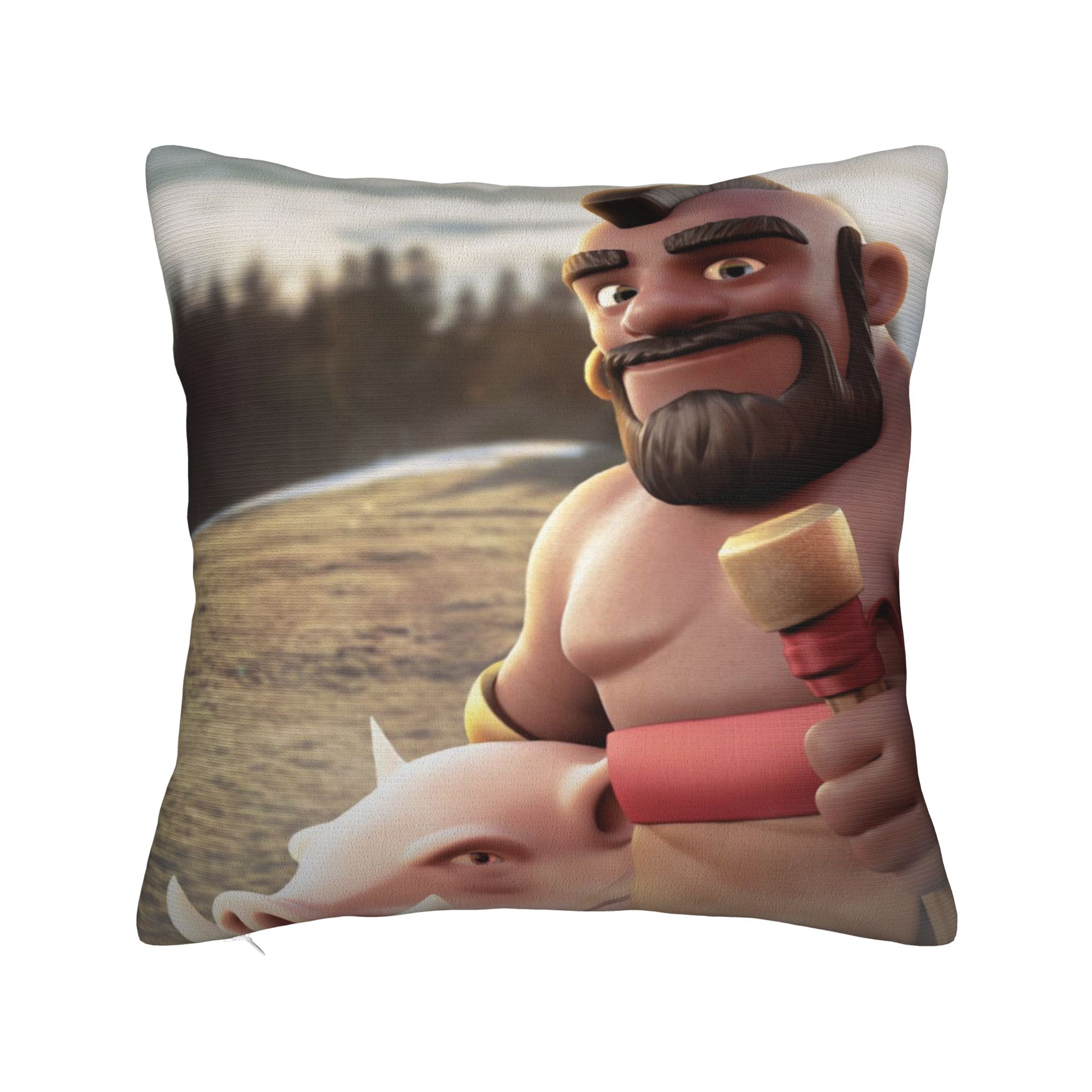 Decorative Pillow Covers Hog Rider Product Seat Pillow Case Cover Zippered Multi Size 12x12Inch