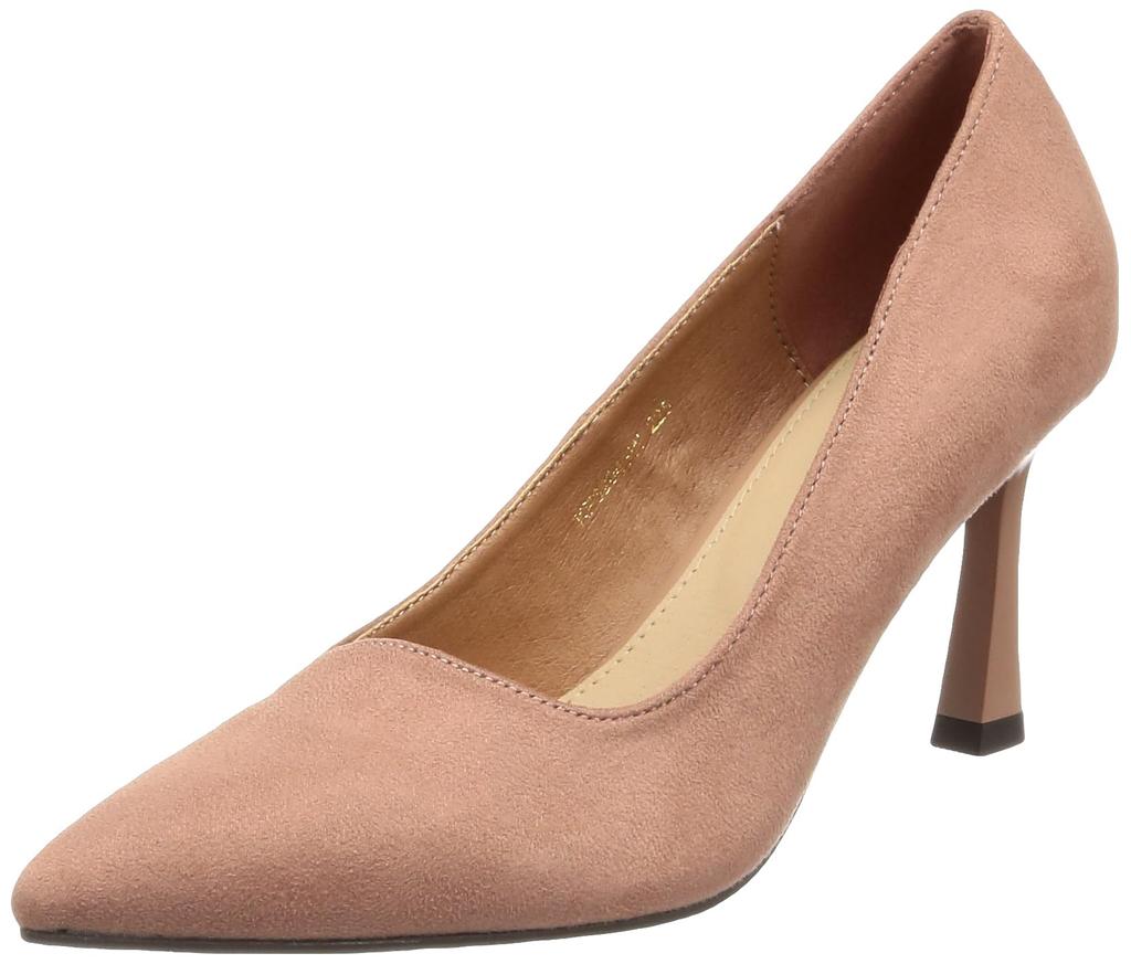 Randa Women's Asymmetrical Pointed Toe Pumps, KP32043, Pink, Size 25.0 Cm