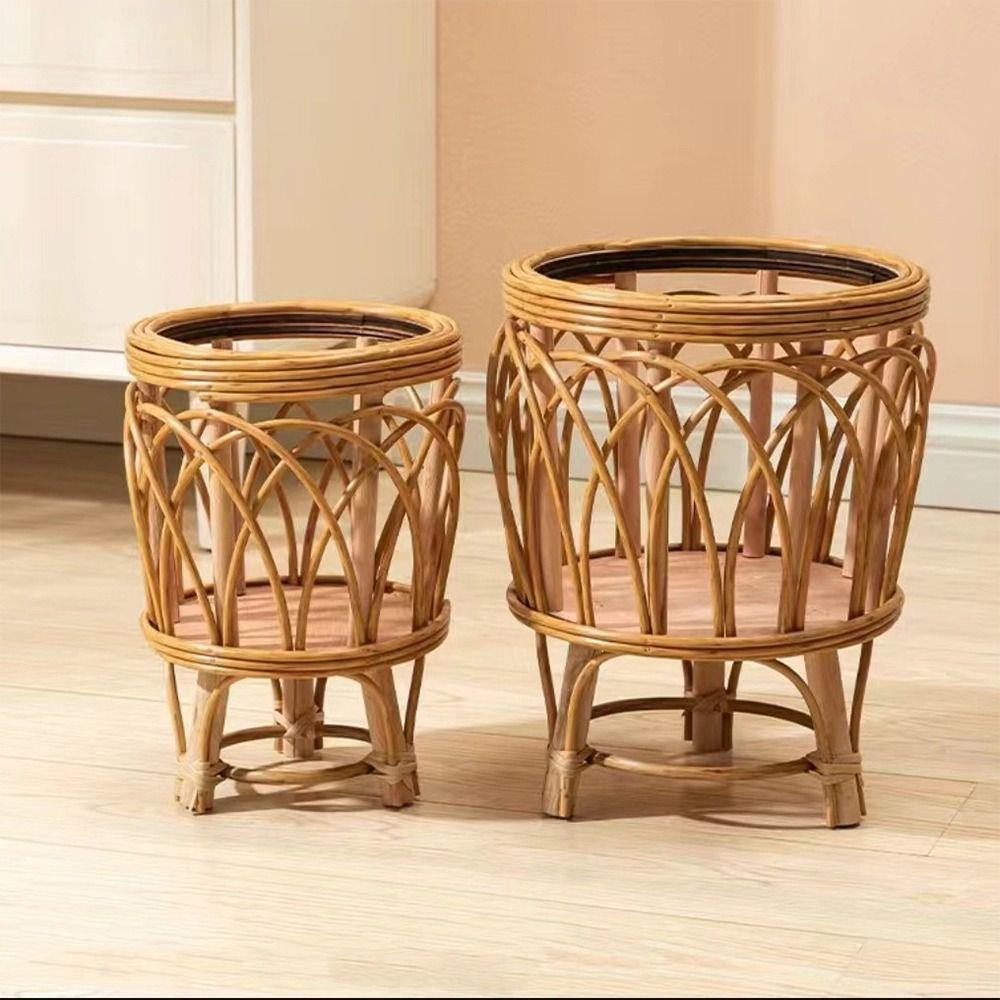 With Legs Flower Stand Plaited Flower Pot Shelf High Value Flower Basket