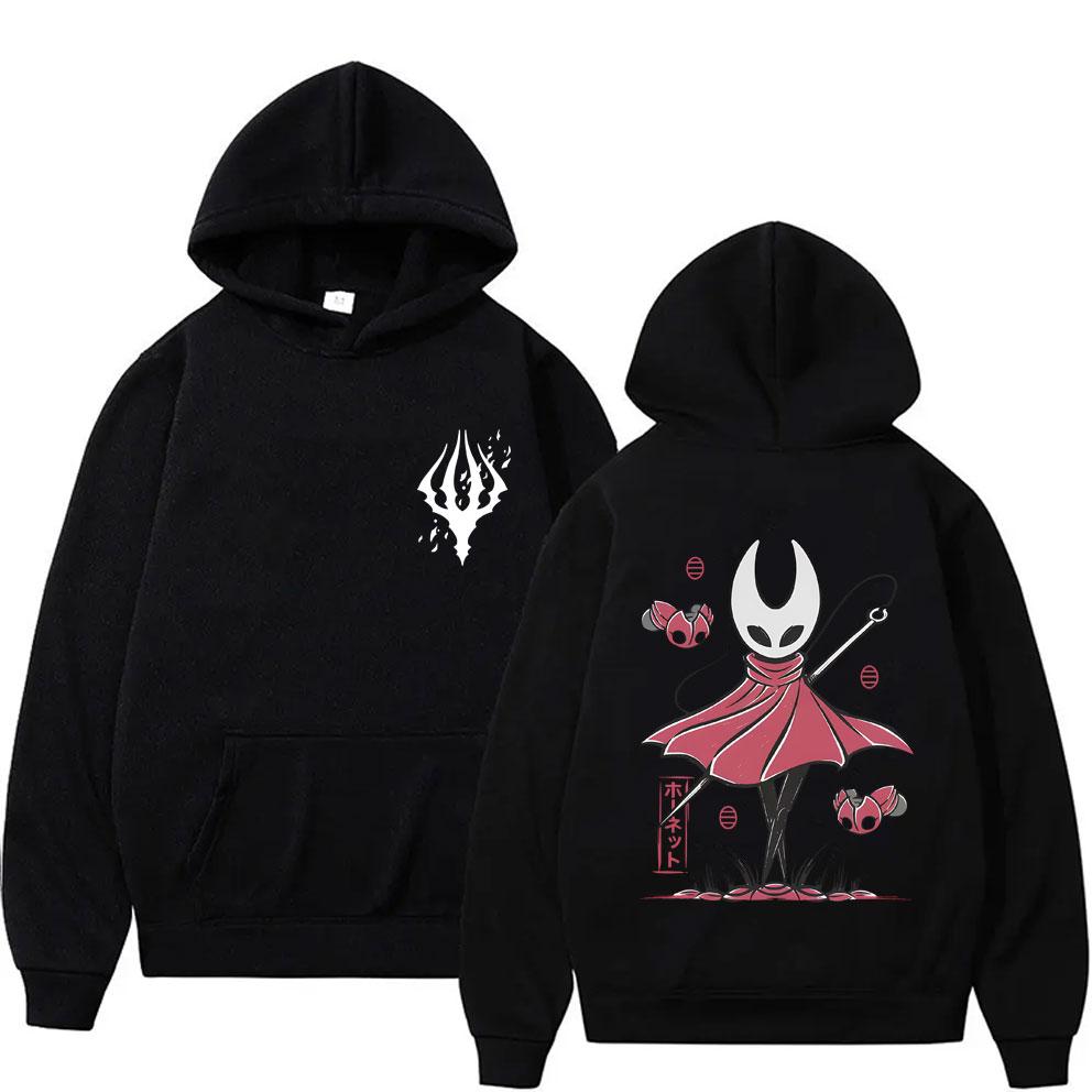 Game Hollow Knight Double Sided Graphic Hoodie Wo Fashion Oversized Streetwear Unisex Casual Vintage Pullover Hoodies