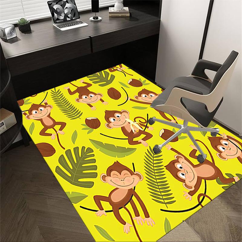 1PC monkey bananas Extra Large Non-Slip Floor carpet, Office, family, bedroom, Studio - Large Area Rug Indoor Rugs, Vibrant Colors-W265
