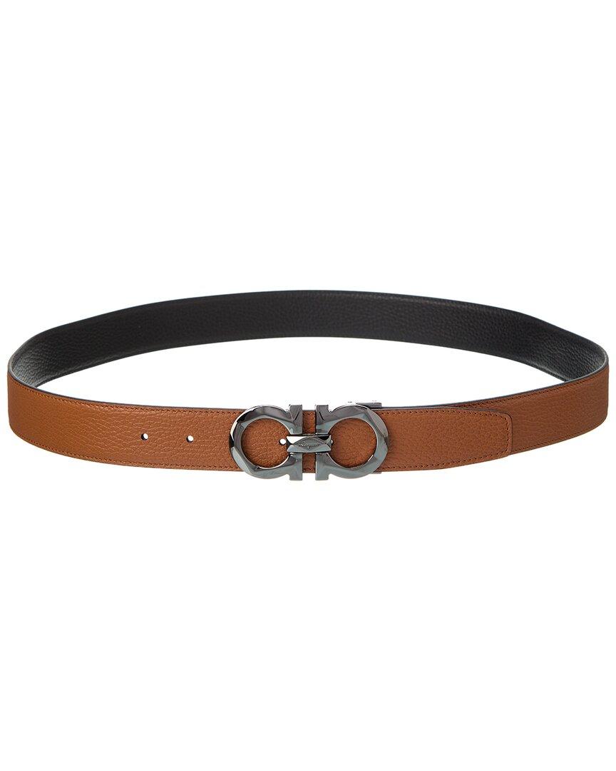 

Salvatore Ferragamo Ferragamo Gancini Reversible & Adjustable Leather Belt