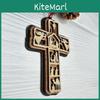 Decorative Multi-layer Wooden Cross Christmas Ornament Perfect For Home Holiday Decor